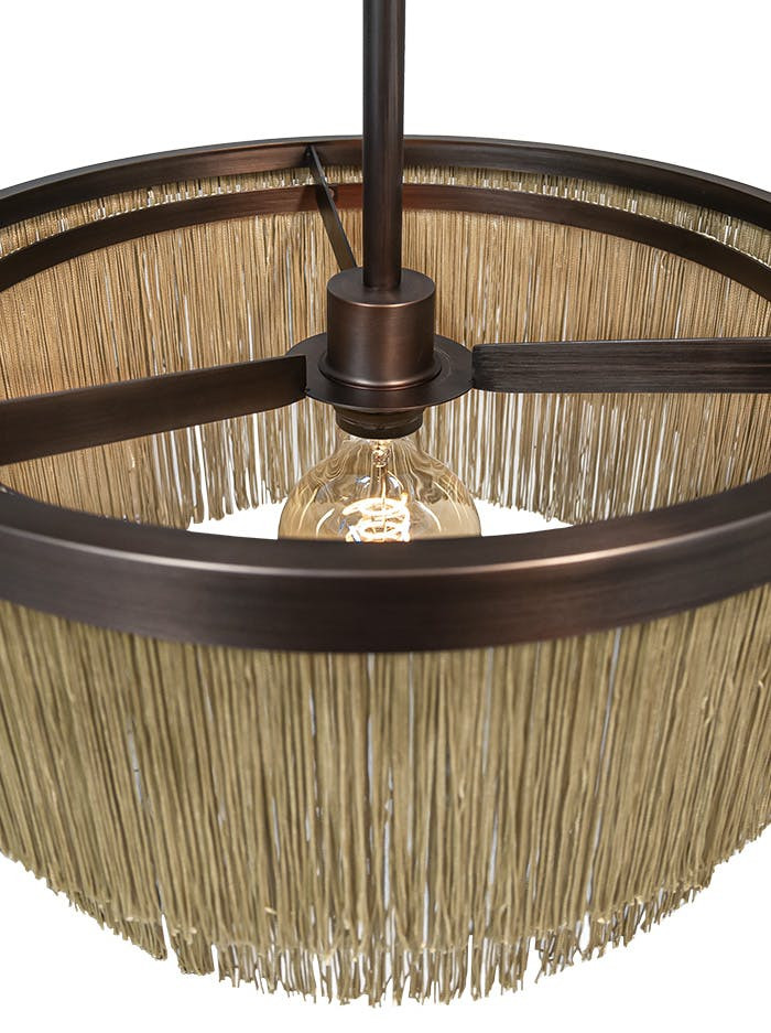 Fringes hanglamp d:45cm brons ontworpen