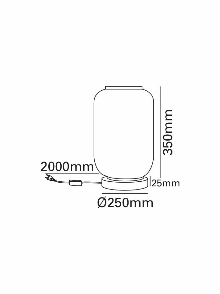 Cestino tafellamp d:25cm