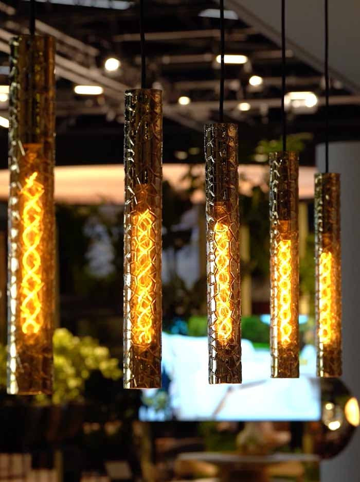 Ozone hanglamp E27 goud