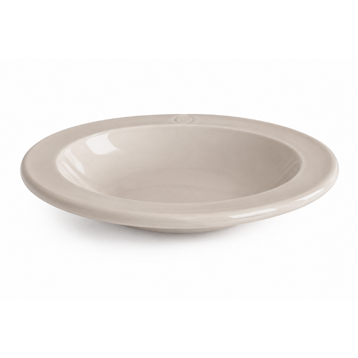 Emile Henry soepborden set van 2 van 22 cm in de kleur Argile.