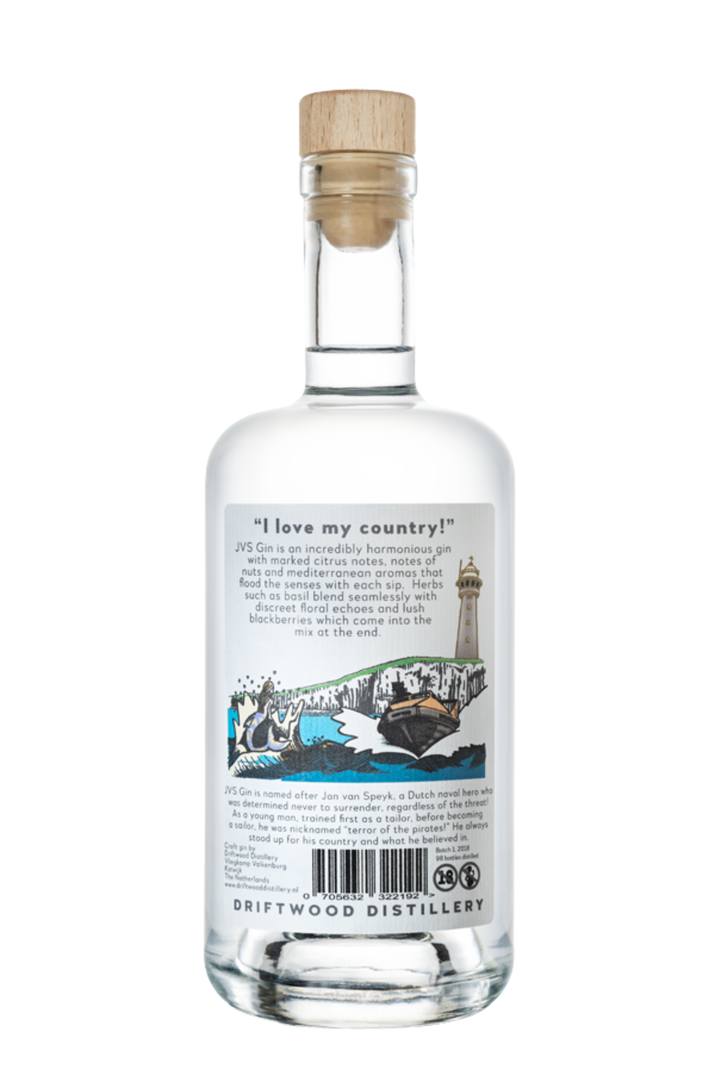 Jan Van Speyk Navy Strength Gin - Driftwood 0,5L Valkwijn.nl