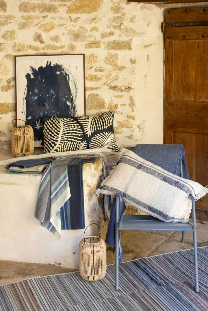 Jacquard kussen Jane Multi Marine 40 X 65