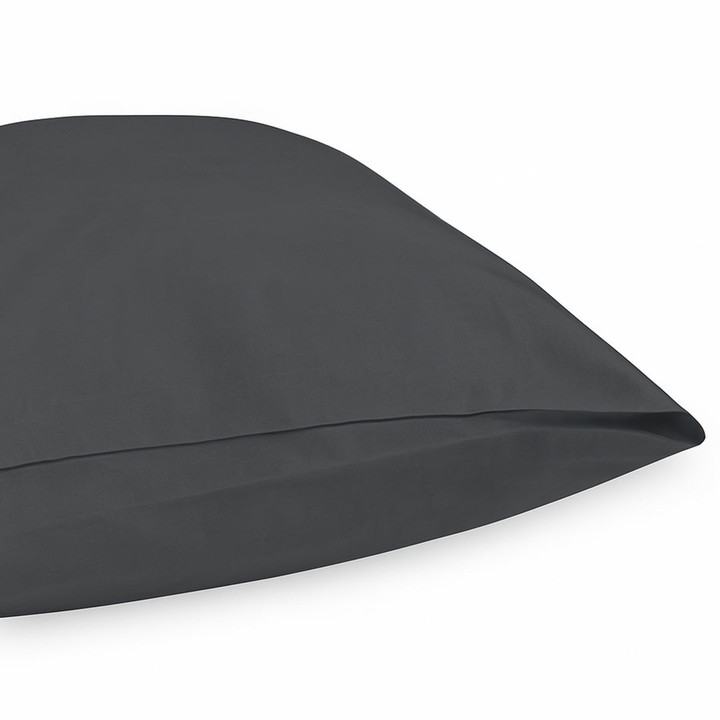 Valk Exclusief Kussensloop – 100% Satijn Katoen | 300TC antraciet - Valk Voor Thuid
