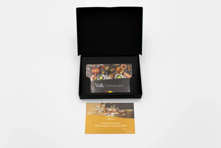 De cadeaubox voor de restaurant cadeaucards