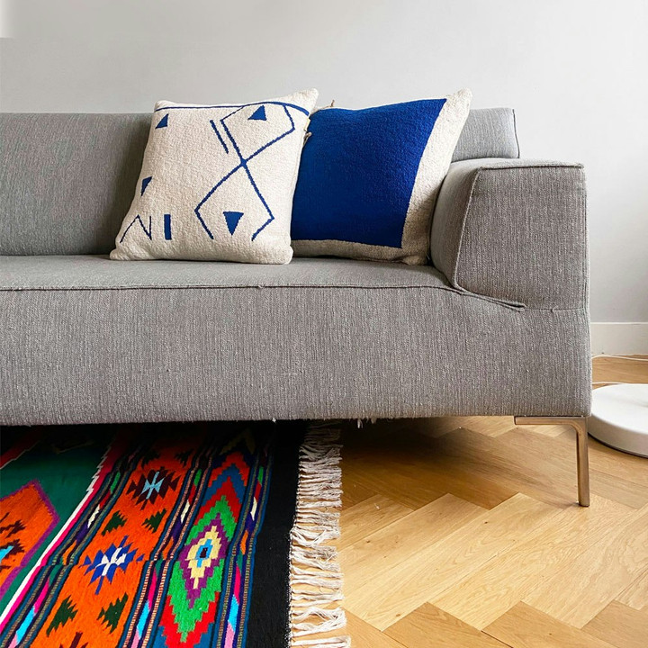 Gebreid poster kussen Gebreid poster kussen