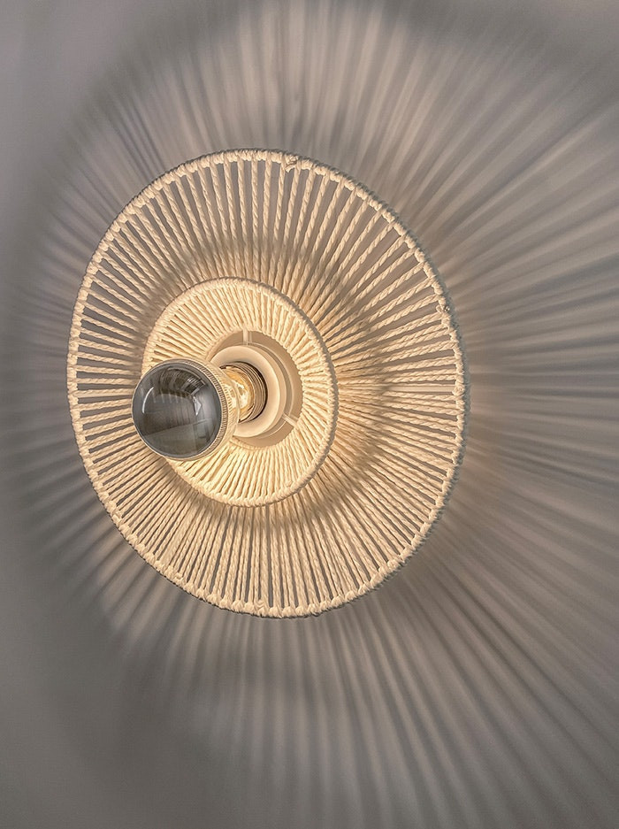 Cappello plafond/wandlamp d:30cm E27 wit met witte kap
