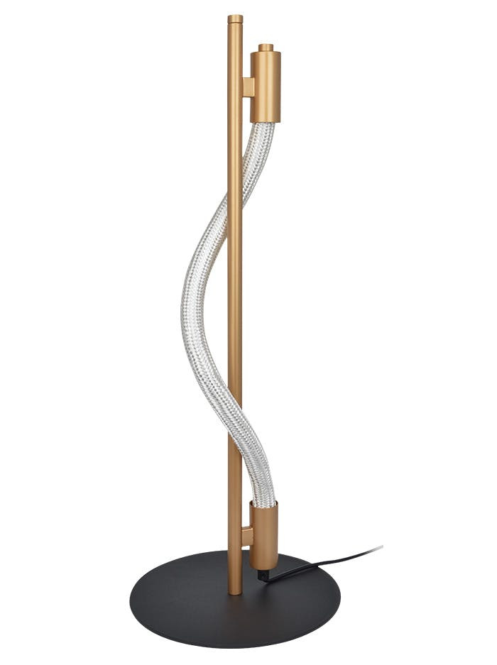 Rope tafellamp 7W 2700K zwart/goud