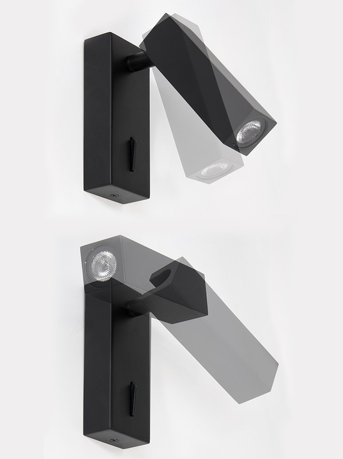 Espia wandlamp zwart
