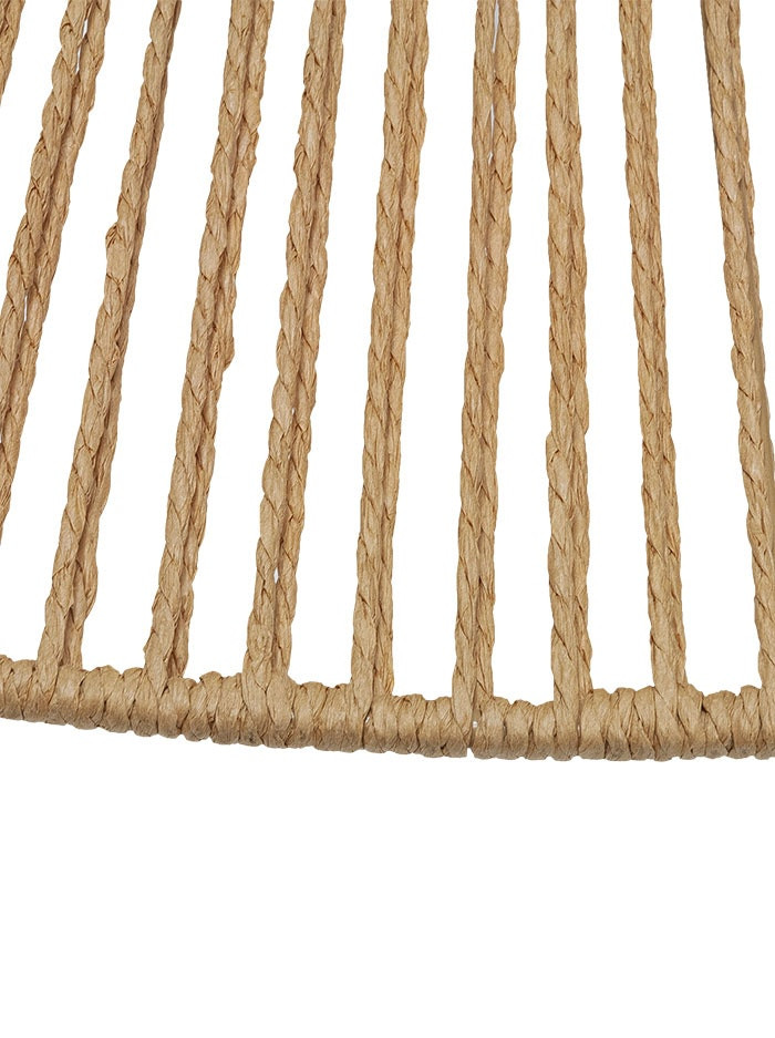 Cappello hanglamp 7-lichts zwart met naturel kap