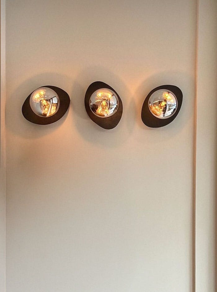 Flow wandlamp G9 zwart met smoke glas
