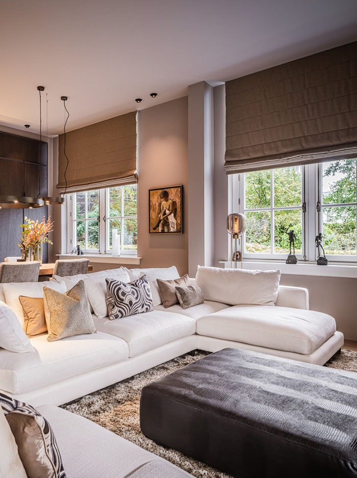 Rivington glass vloerlamp messing ontworpen door Brands-concept