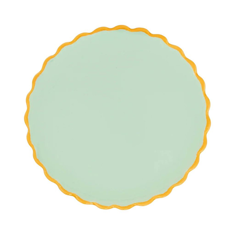 Good Morning bord sculpted 13,5cm, Celadon