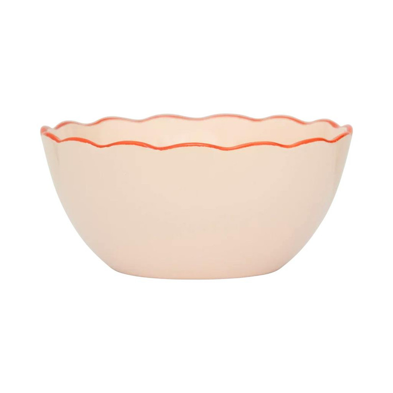 Good Morning bowl sculpted Old pink
