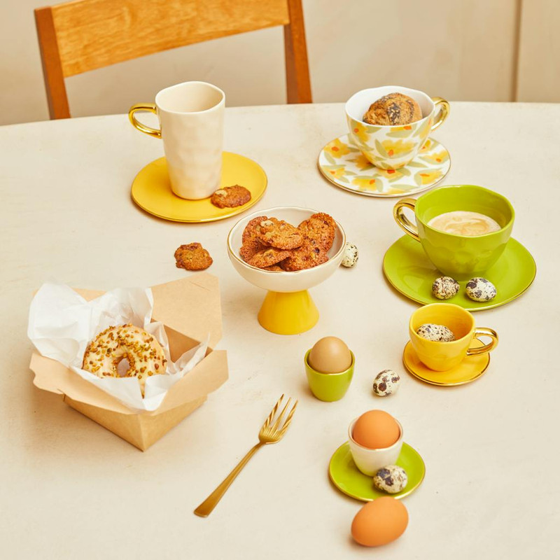 Good Morning bord Split pea, Ø17 cm