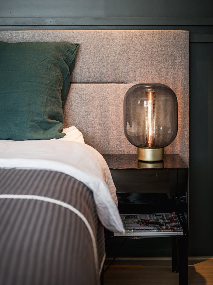 Rivington glass tafellamp messing ontworpen door Brands-concept
