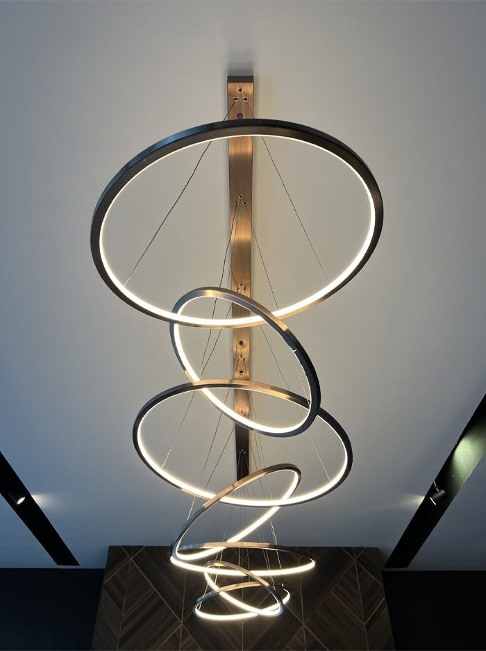 Luxury hanglamp brons