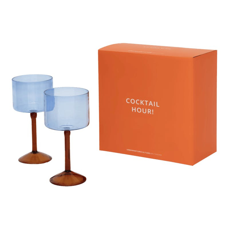 Gin-tonic cocktail glas, set van 2, in geschenkverpakking