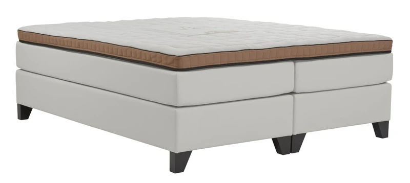 Hotelboxspring Essential Leatherlook White