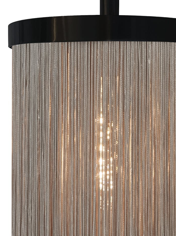 Fringes wandlamp 2-lichts zwart ontworpen door Patrick Russ