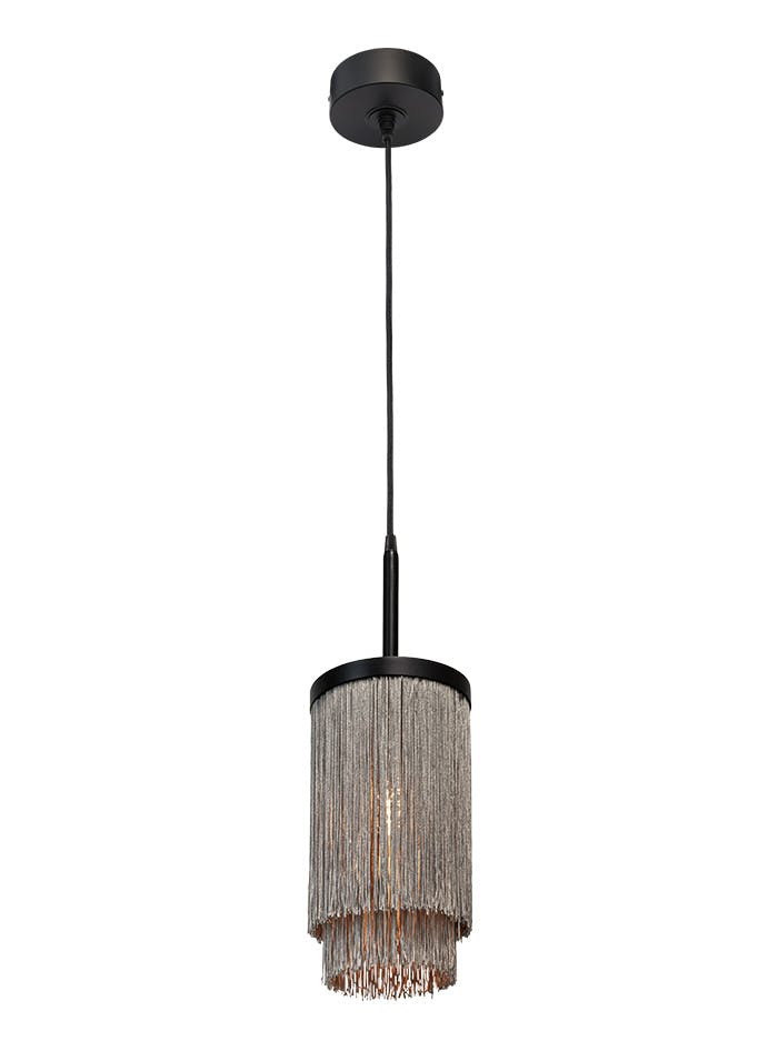 Fringes hanglamp d:16cm zwart ontworpen door Patrick Russ
