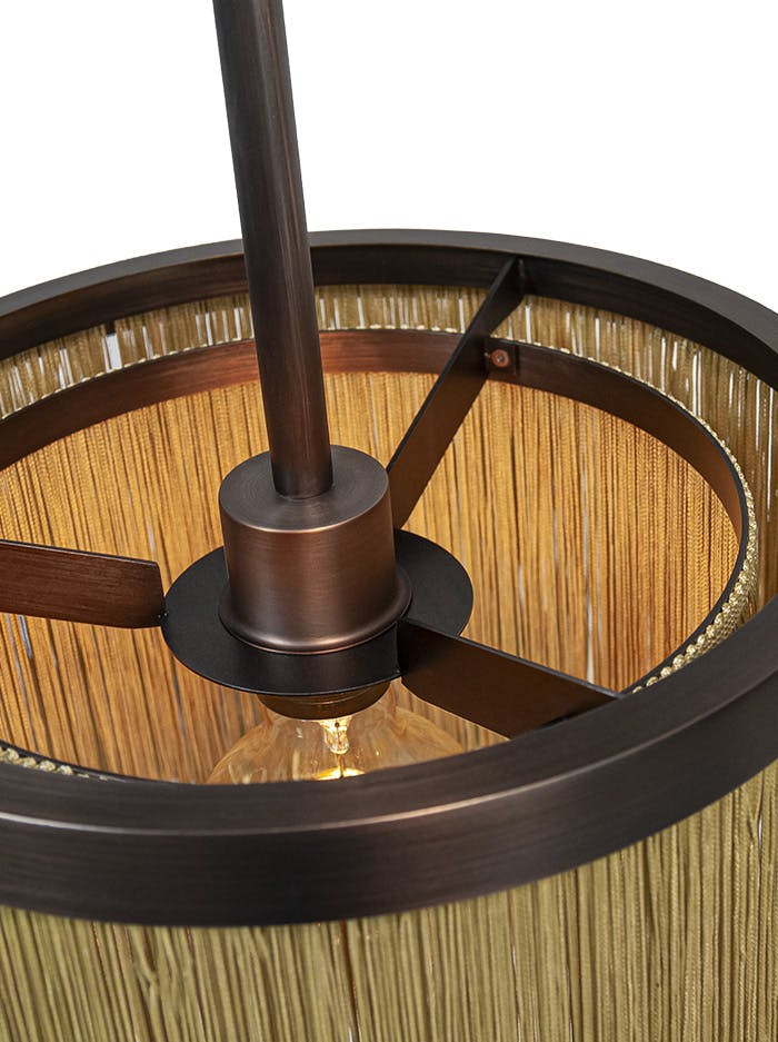 Fringes hanglamp d:30cm brons ontworpen