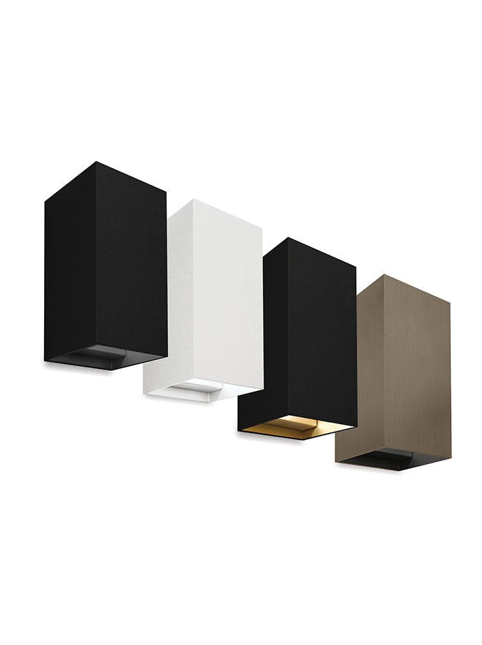 Inlet wandlamp zwart