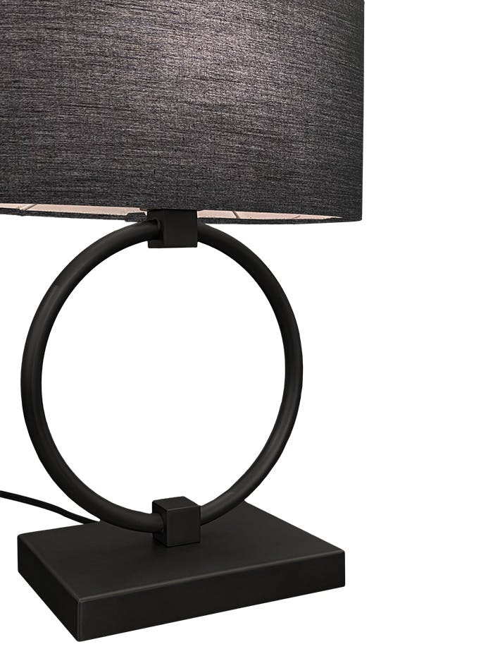 Hayworth tafellamp E27 zwart met snoerdimmer ontworpen door Eric Kuster