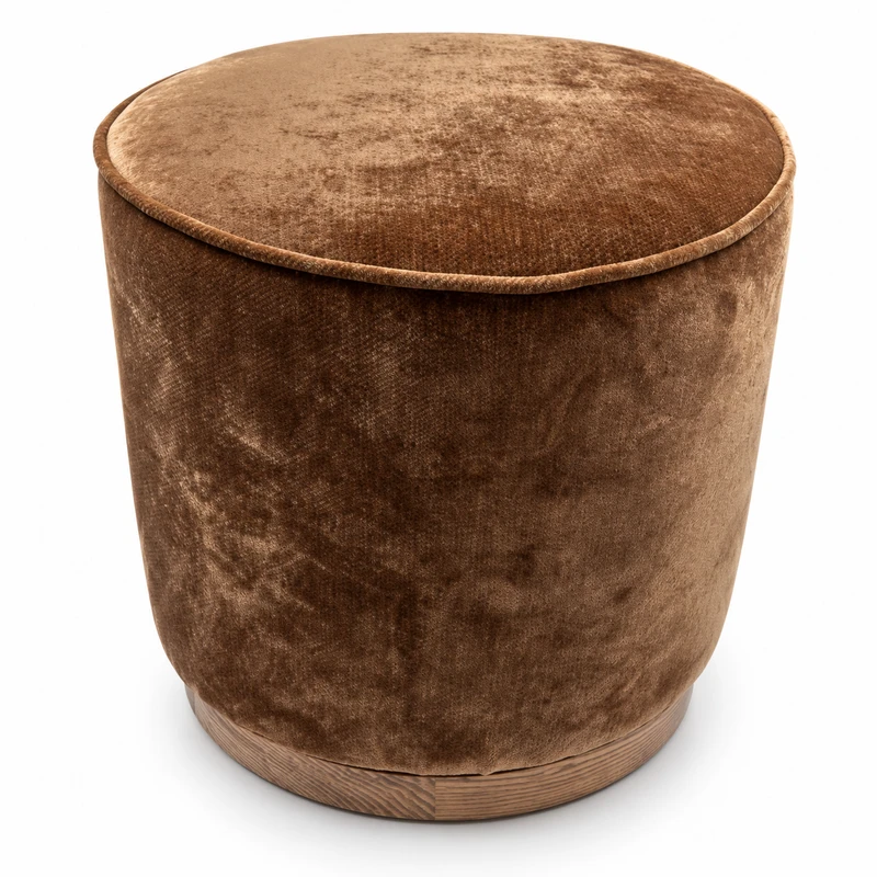 Poef Velore Bronze - Valk Exclusief hotelstijl