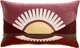 Geborduurd kussen Eol Bordeaux 30 X 50