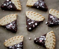 Chocolate Dipped Candy Cane Shortbread