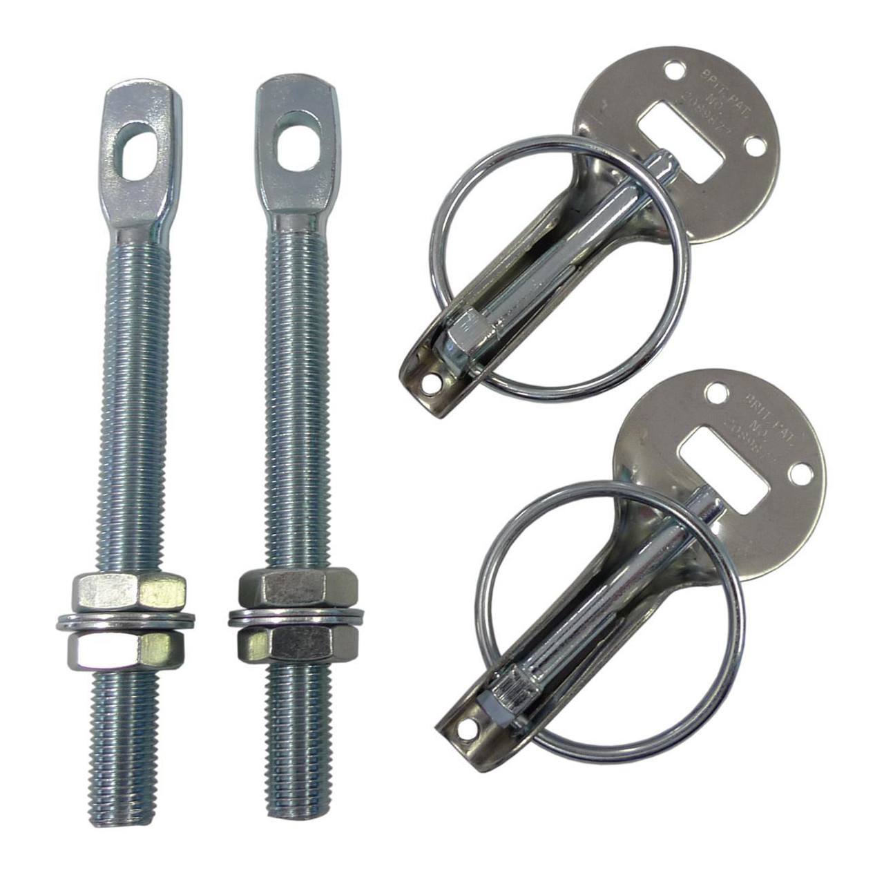 Stainless Steel Bonnet Pin Kit - Motorsport Parts Online