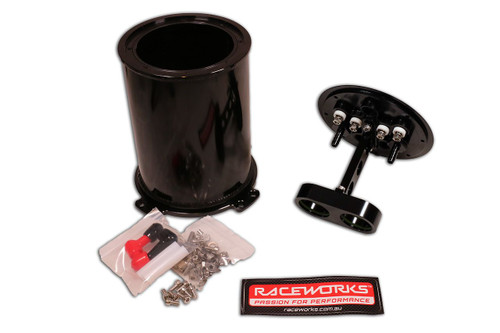 Raceworks 2.8L Surge Tank with twin In-tank Pumps ALY-083BK &  EFP500