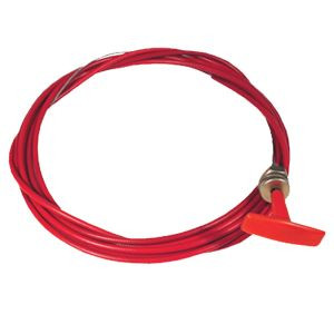 Grayston 1.5m Black T-Pull Cable – For Extinguisher & Electrical Cut Off Systems
