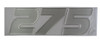 CHROME 275 DECAL     8M0113299