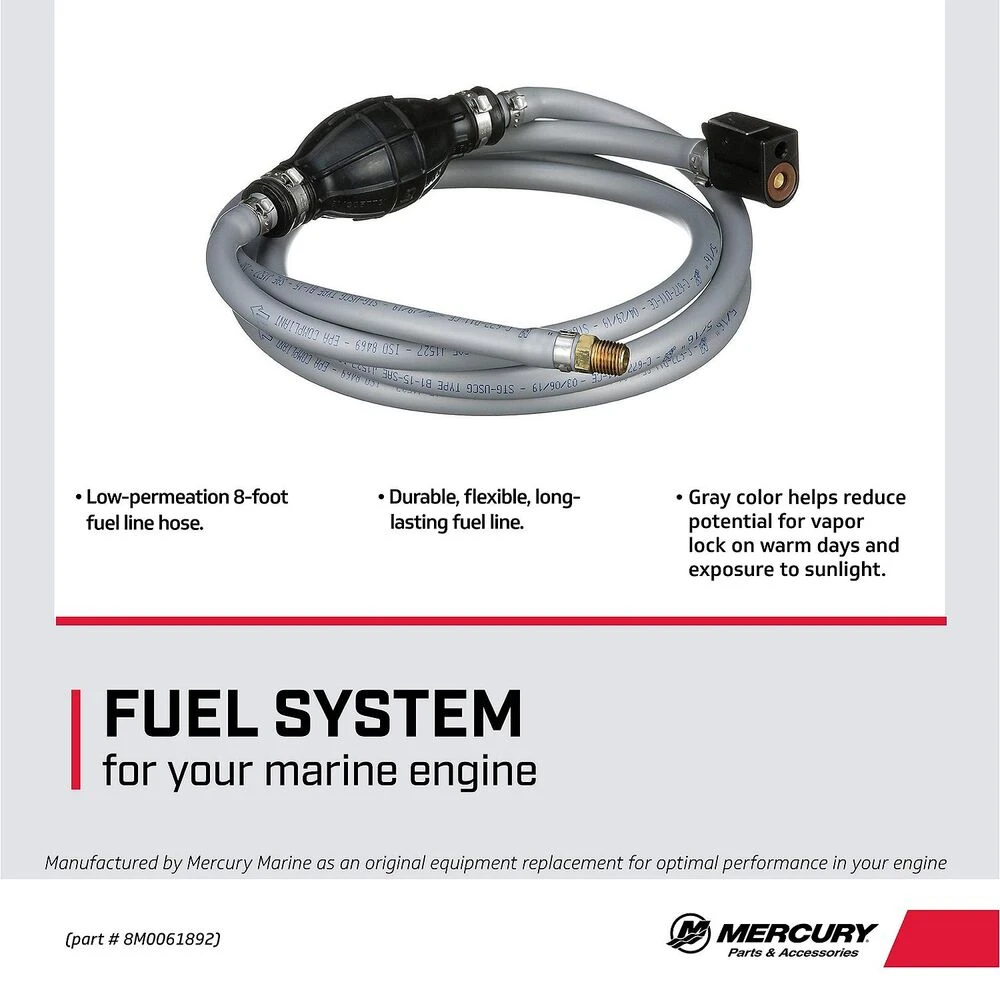 8 Fuel Line 8 FT FUEL LINE 8M0061892 - SIM MERCURY