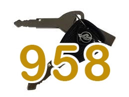 4 POSITION MERCURY IGNITION KEY 958     896919958