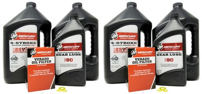 M100HRKIT-10 - 25W40 100 HOUR MAINTENANCE KIT FOR TWIN ENGINES 200-400HP