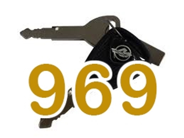 4 POSITION MERCURY IGNITION KEY 969     896919969