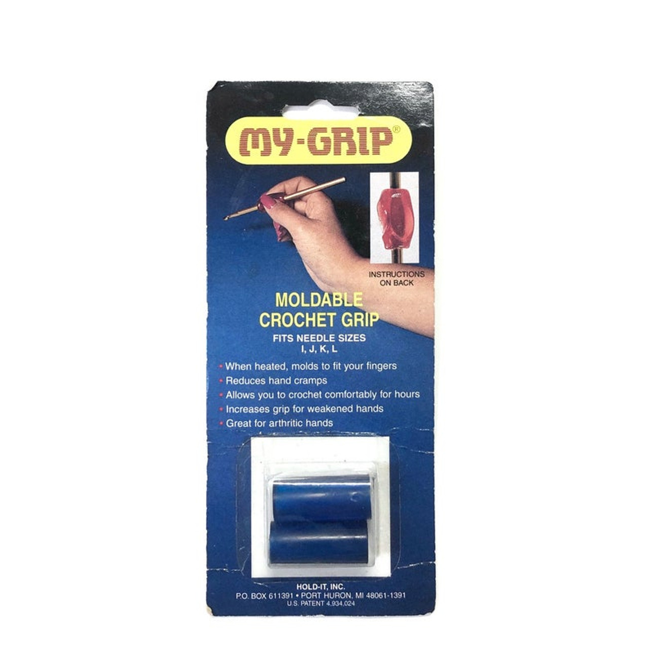 My-Grip Moldable Crochet Hook Grip 2-Pack