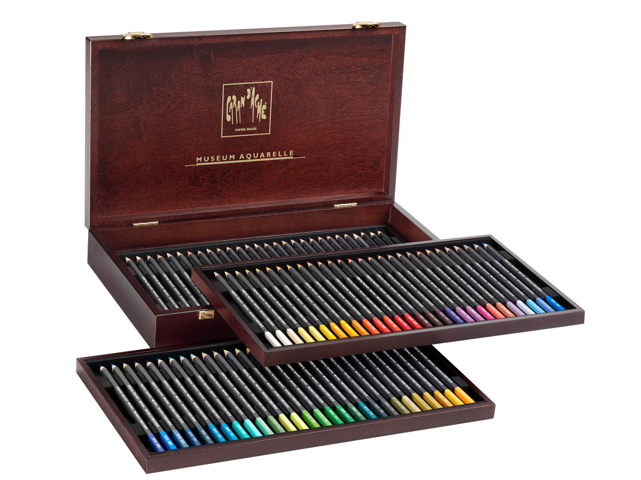 Caran d'Ache Pencils Supracolor Watercolor - Tin Case - 40 assorted colors