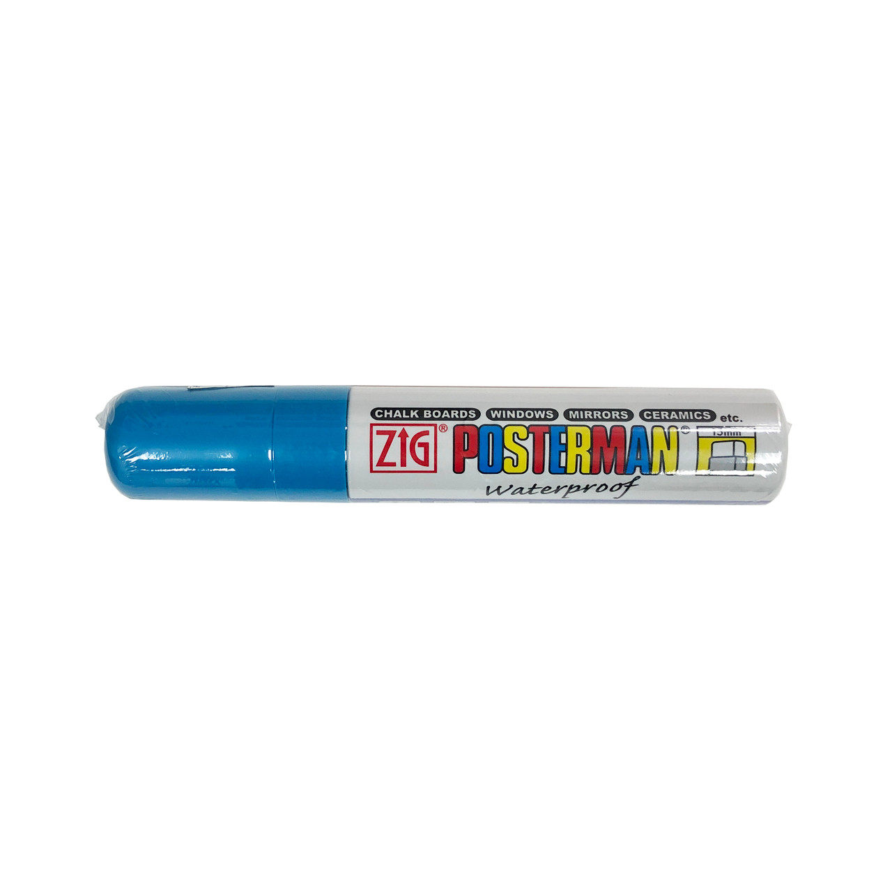 ZIG Posterman 15mm Felt Nib Refillable Water-based Paint Marker Light Blue