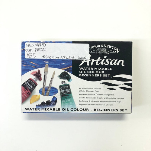 Winsor & Newton Artisan Water Mixable Oil Colour Paint Beginners Set Pre-Owned 6 Count