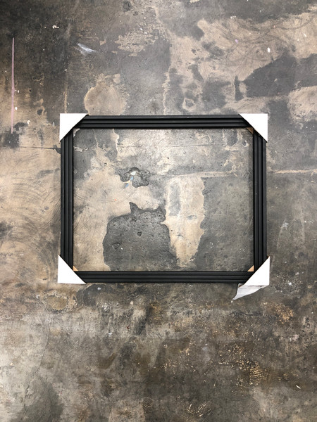 Illusions Canvas Floater Frame 3/4" Deep Matte Black Wood 16 x 20"