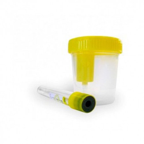 Envase recogida orina sistema vacío con tubo aposan 100 mL