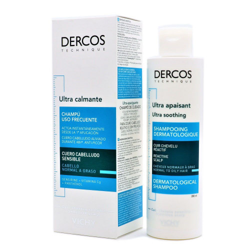 Vichy dercos champú ultra calmante graso 200 mL