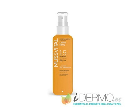 Mussvital leche spray SPF15