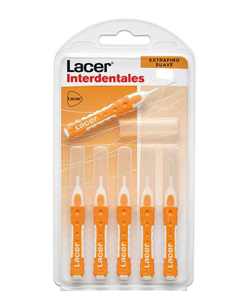 6 cepillos interdentales recto suave lacer