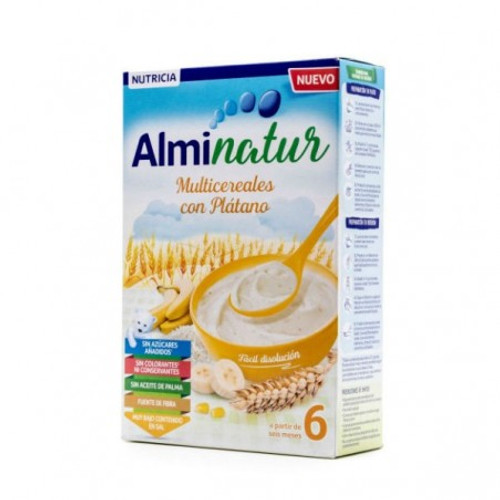 Nutricia alminatur multicereales con plátano 250 g