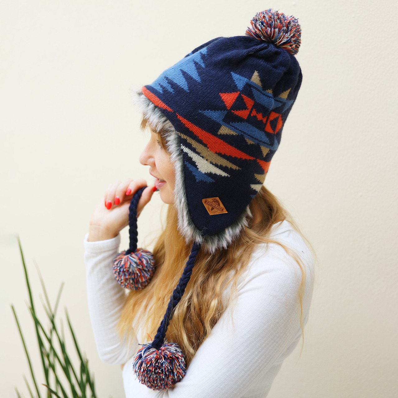 帽子 SOL Hand-knitted Border Hat SOL soonerorlater / HAND-KNITTED BORDER HAT / M
