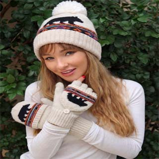 Bear Hooded Gloves